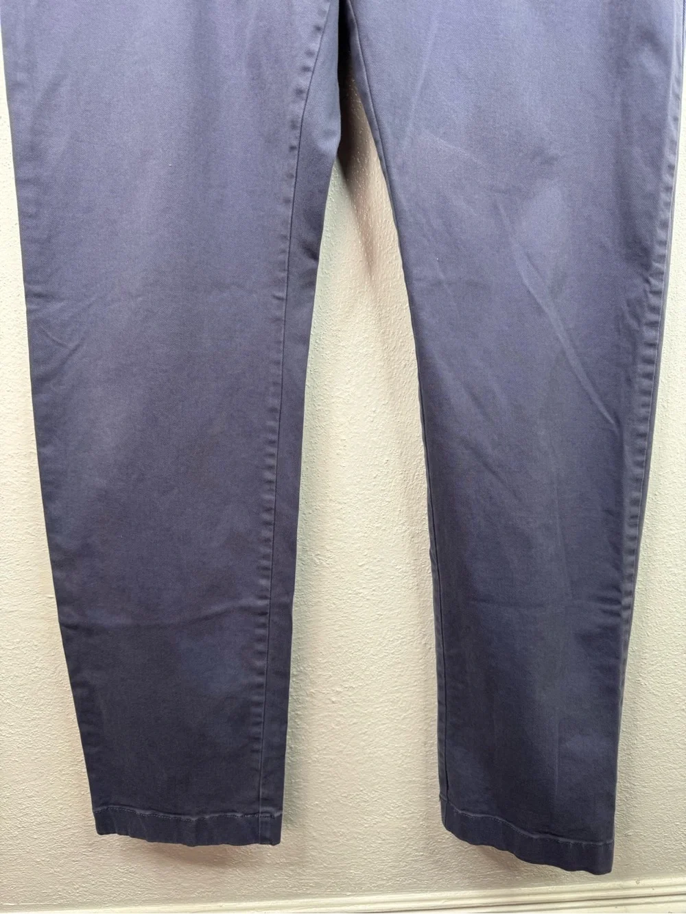 J.Crew Chino Pants Mens 34x32 Blue 484 Slim Tapered Flat Front Stretch